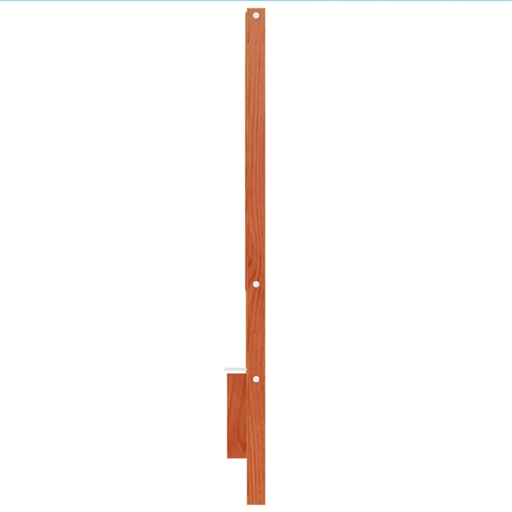 sengegavl 135 cm massivt fyrretræ gyldenbrun