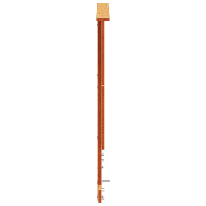 sengegavl 120 cm massivt fyrretræ gyldenbrun