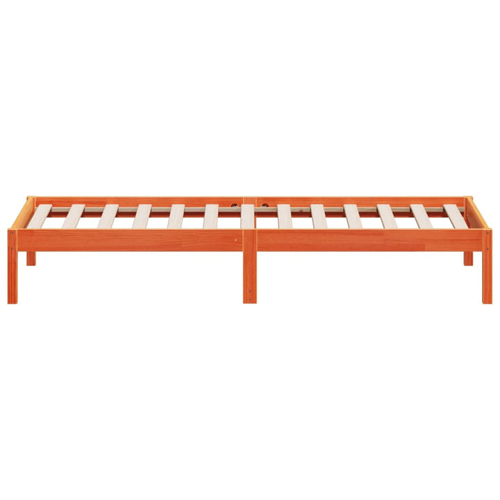 daybed uden madras 90x200 cm massivt fyrretræ gyldenbrun