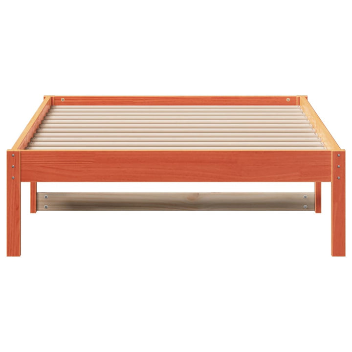 daybed uden madras 80x200 cm massivt fyrretræ gyldenbrun
