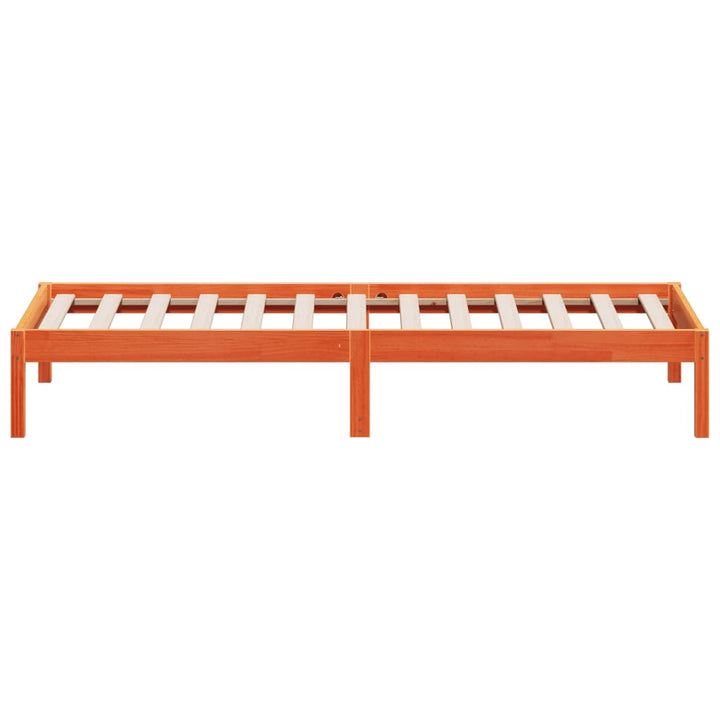 daybed uden madras 80x200 cm massivt fyrretræ gyldenbrun