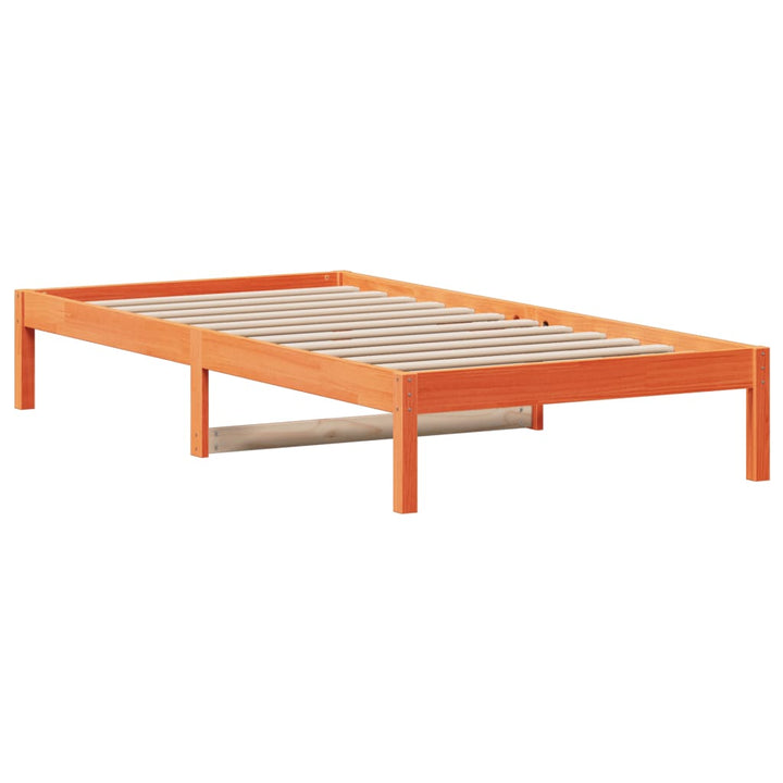 daybed uden madras 80x200 cm massivt fyrretræ gyldenbrun