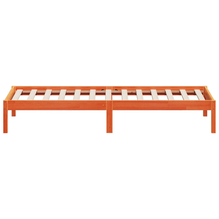 daybed uden madras 90x190 cm massivt fyrretræ gyldenbrun