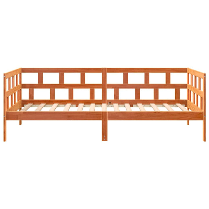daybed uden madras 90x200 cm massivt fyrretræ gyldenbrun