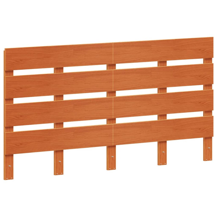 sengegavl 150 cm massivt fyrretræ gyldenbrun