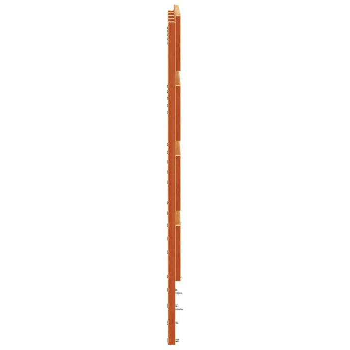 sengegavl 150 cm massivt fyrretræ gyldenbrun