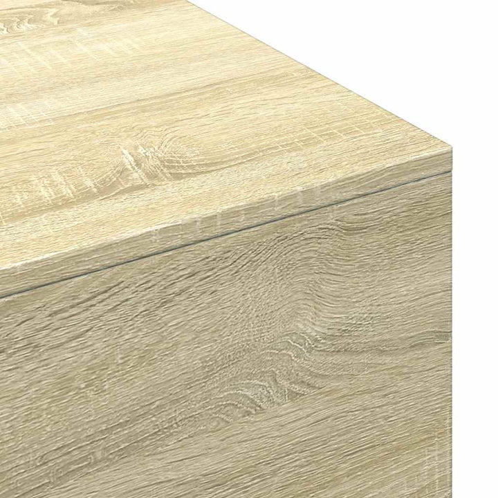 sofabord 100x49,5x31 cm konstrueret træ sonoma-eg