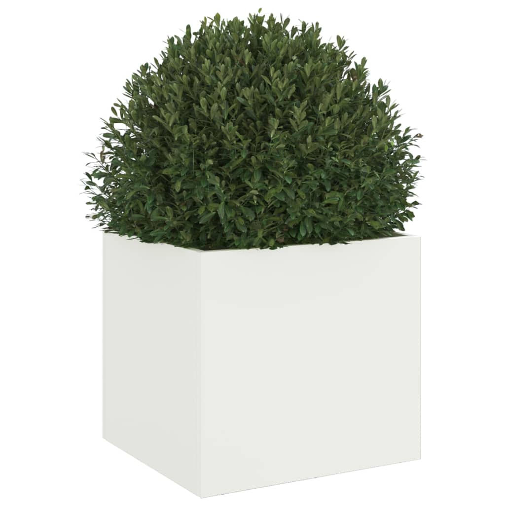 plantekasse 32x30x29 cm stål hvid