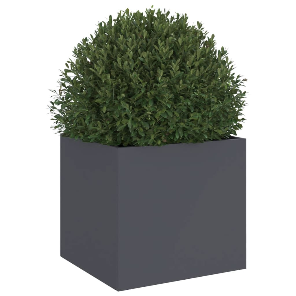 plantekasse 32x30x29 cm stål antracitgrå