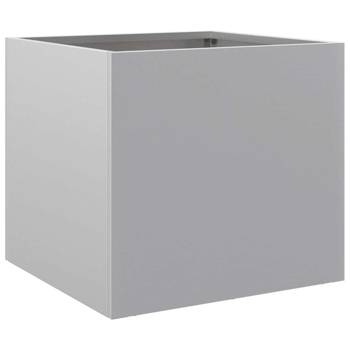 plantekasse 32x30x29 cm galvaniseret stål sølvfarvet
