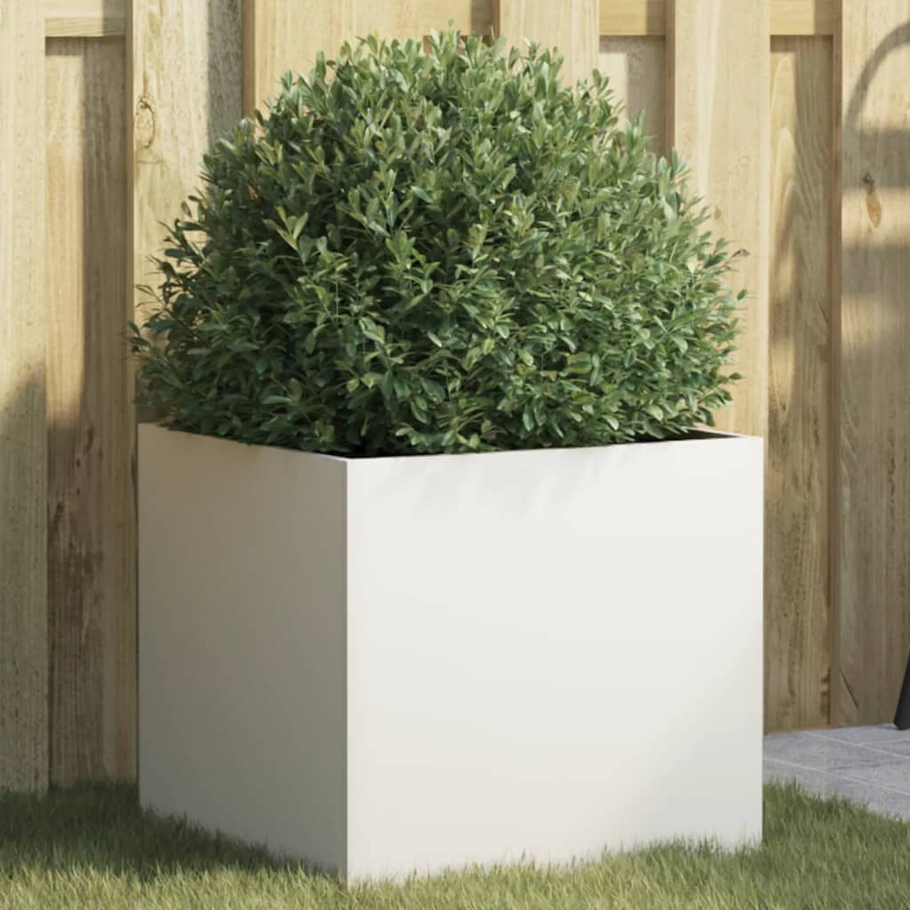 plantekasse 42x40x39 cm stål hvid