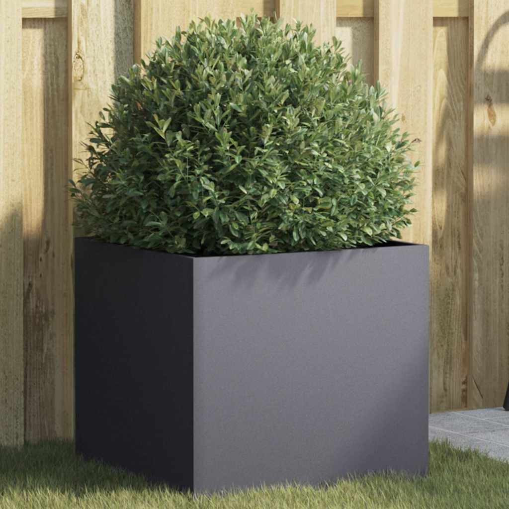 plantekasse 42x40x39 cm stål antracitgrå