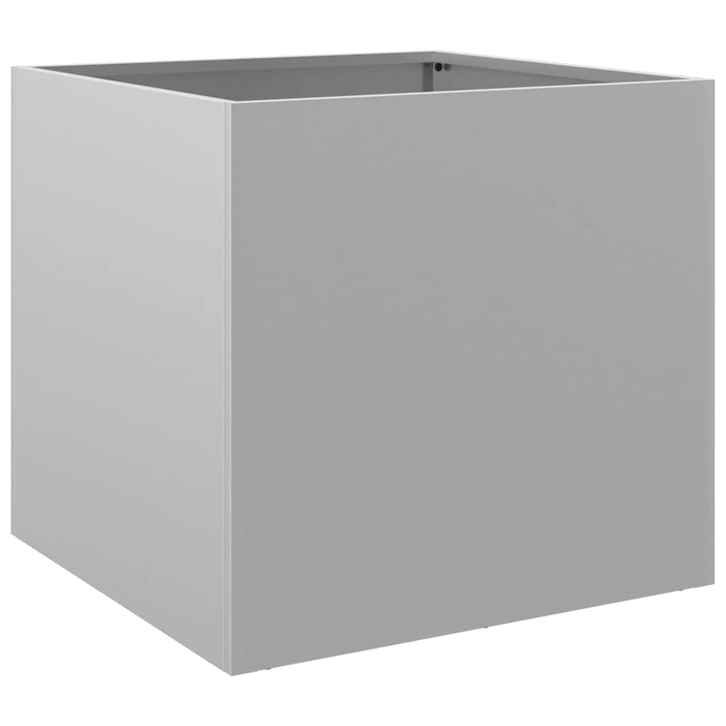 plantekasse 42x40x39 cm galvaniseret stål sølvfarvet