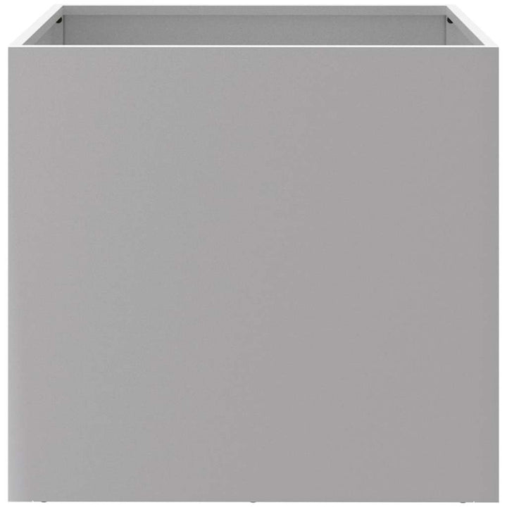 plantekasse 42x40x39 cm galvaniseret stål sølvfarvet