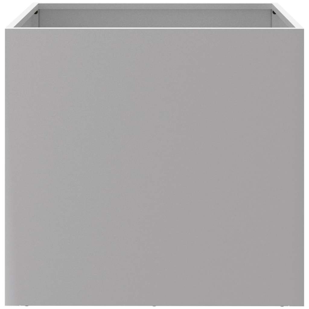 plantekasse 42x40x39 cm galvaniseret stål sølvfarvet