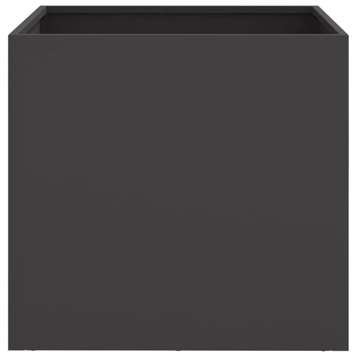 plantekasser 2 stk. 49x47x46 cm stål sort