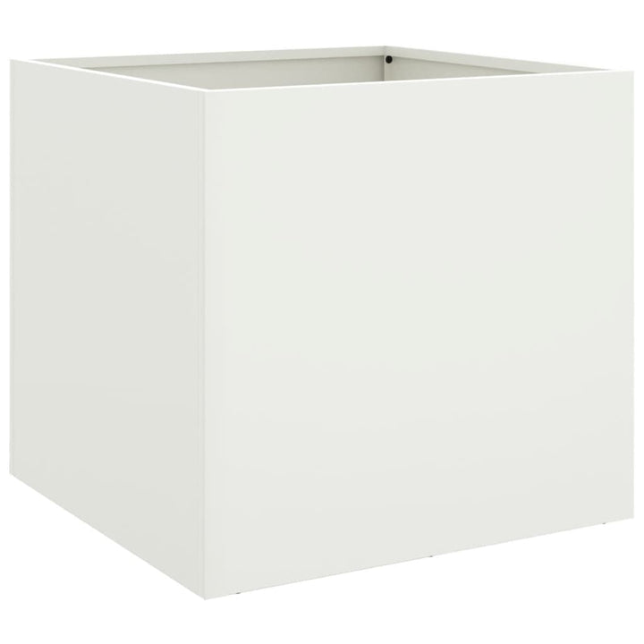 plantekasser 2 stk. 49x47x46 cm stål hvid