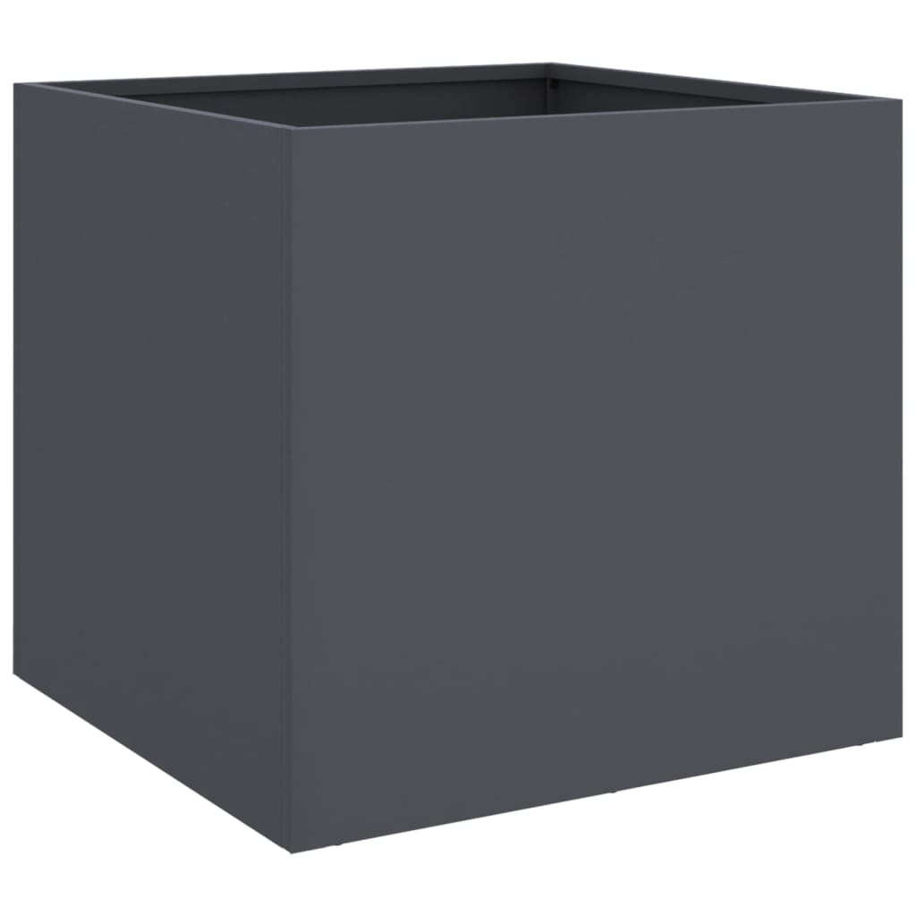 plantekasse 49x47x46 cm stål antracitgrå