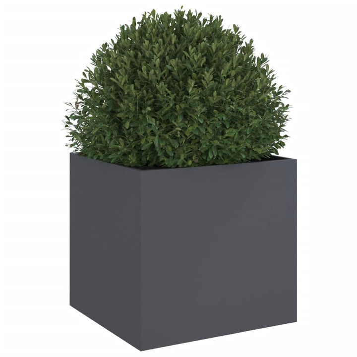 plantekasse 49x47x46 cm stål antracitgrå
