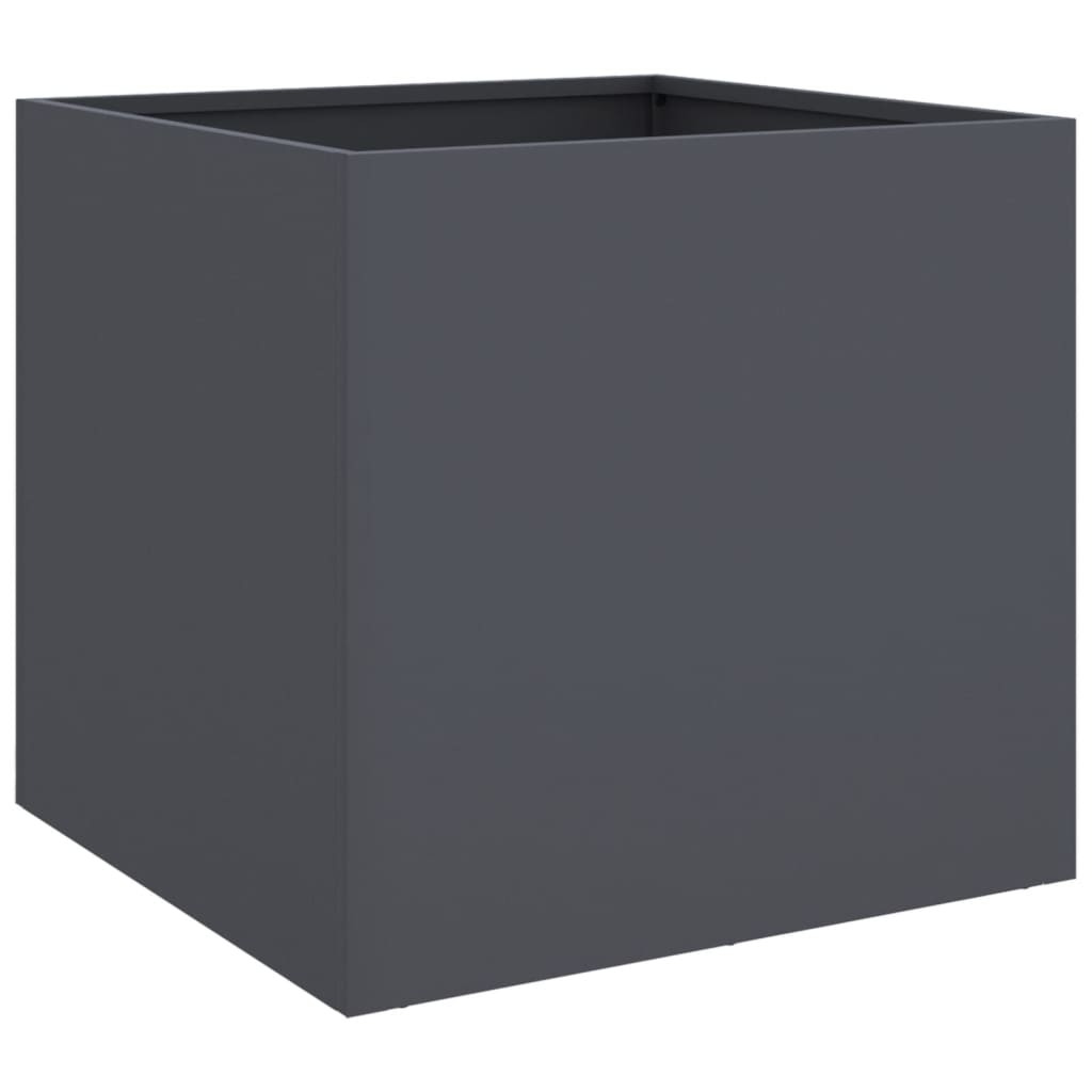 plantekasse 49x47x46 cm stål antracitgrå
