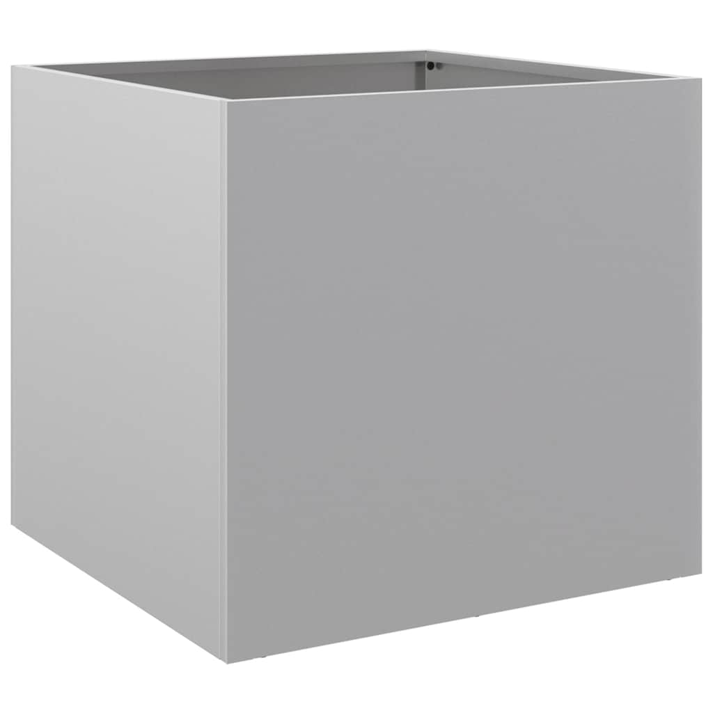 plantekasse 49x47x46 cm galvaniseret stål sølvfarvet