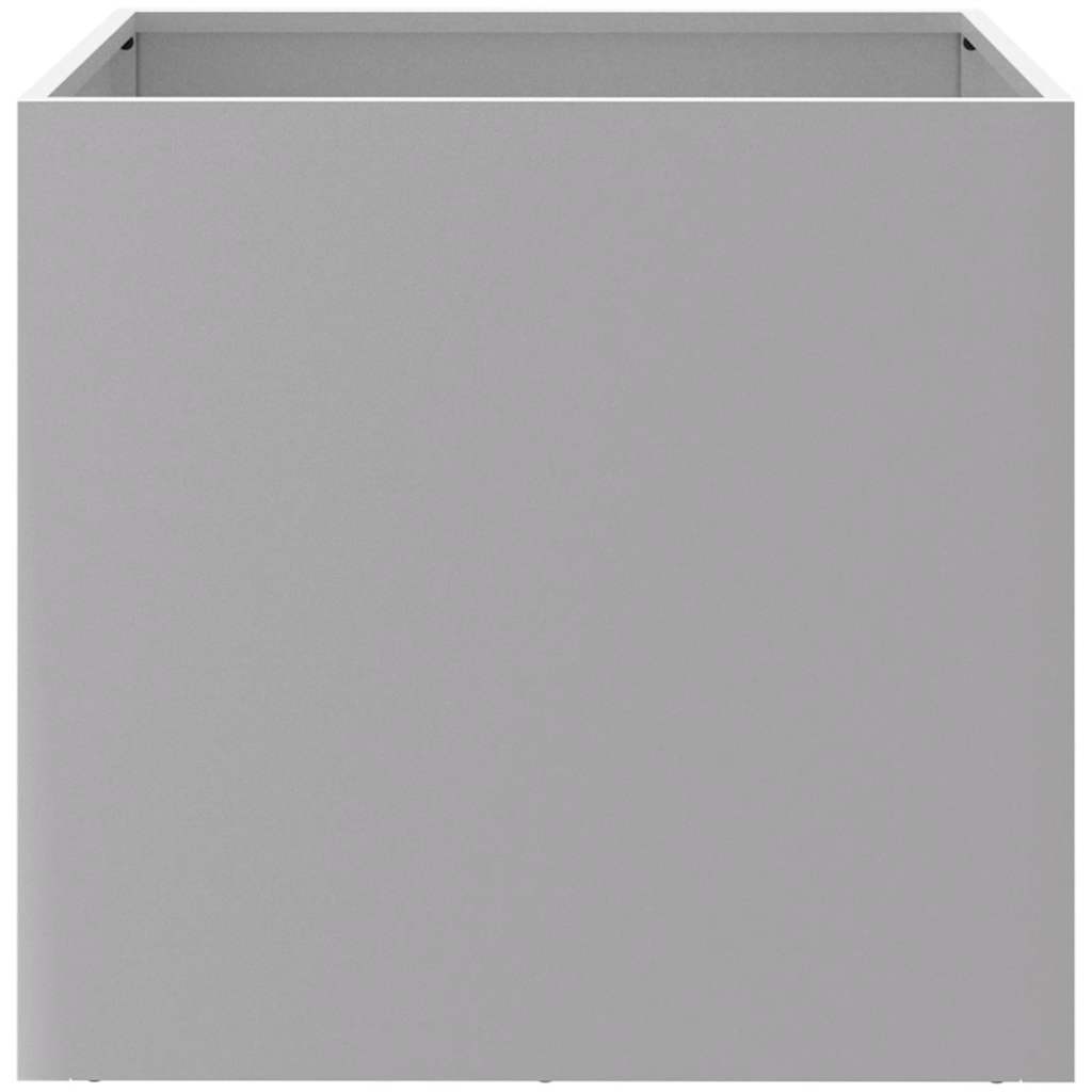 plantekasse 49x47x46 cm galvaniseret stål sølvfarvet
