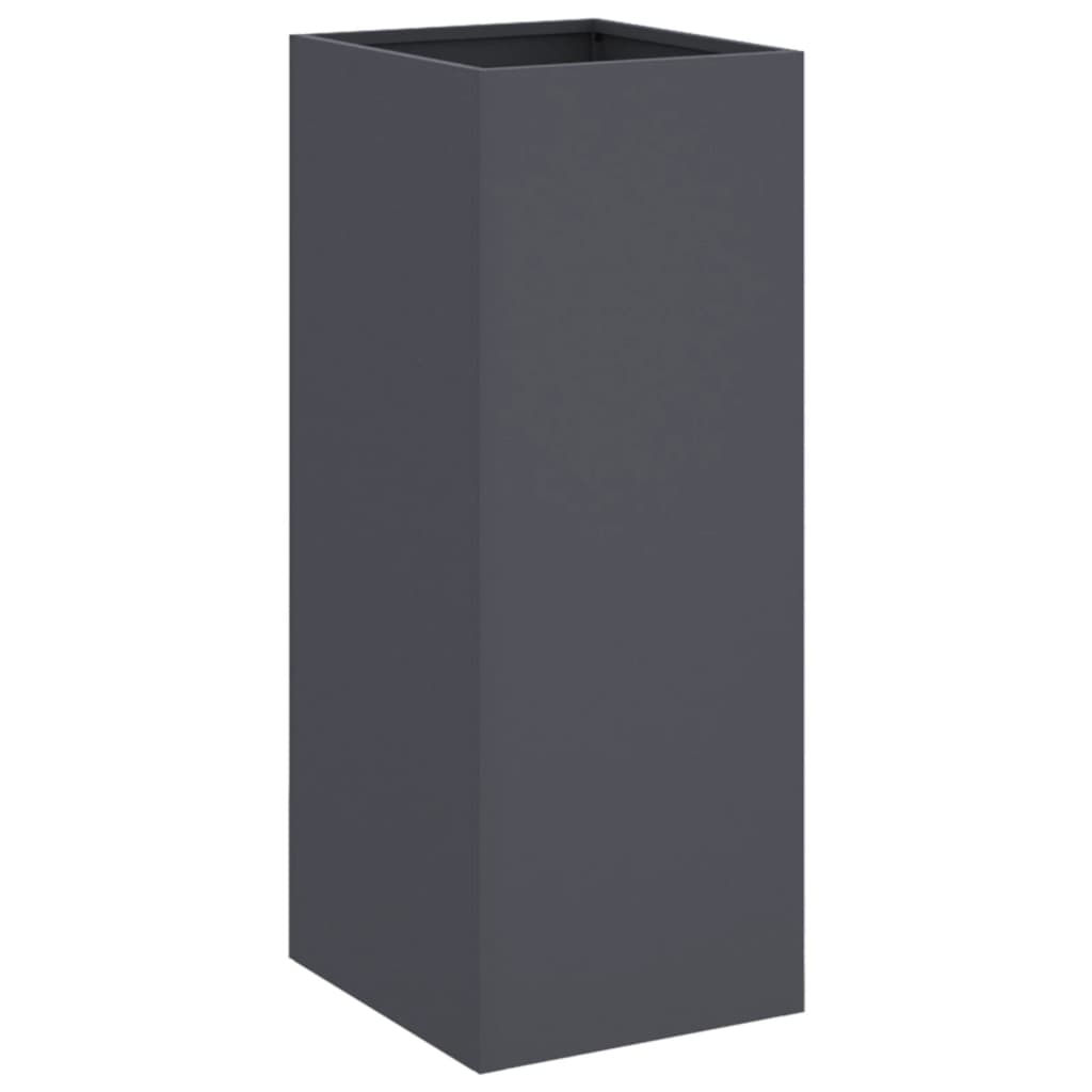 plantekasse 32x29x75 cm stål antracitgrå