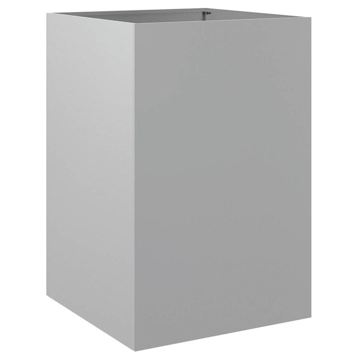 plantekasse 52x48x75 cm galvaniseret stål sølvfarvet