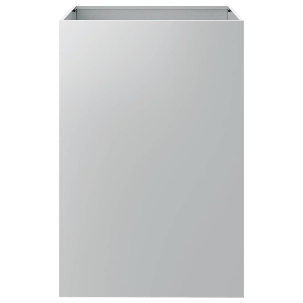 plantekasse 52x48x75 cm galvaniseret stål sølvfarvet
