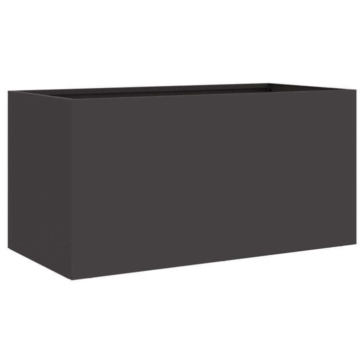 plantekasse 62x30x29 cm koldvalset stål sort