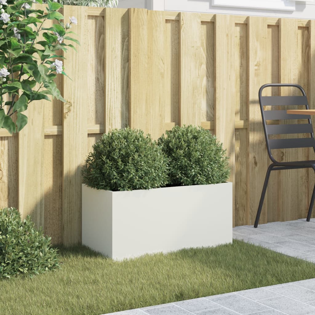 plantekasse 62x30x29 cm stål hvid