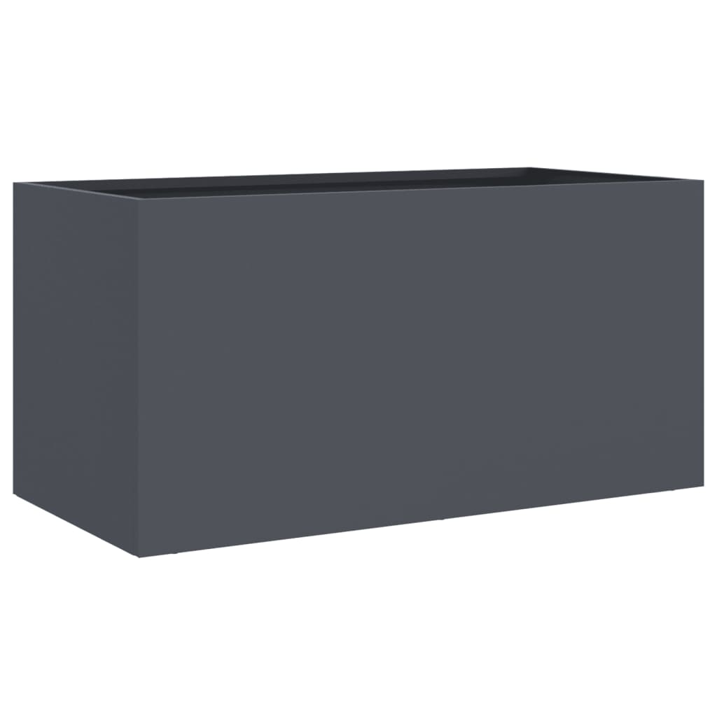 plantekasse 62x30x29 cm stål antracitgrå