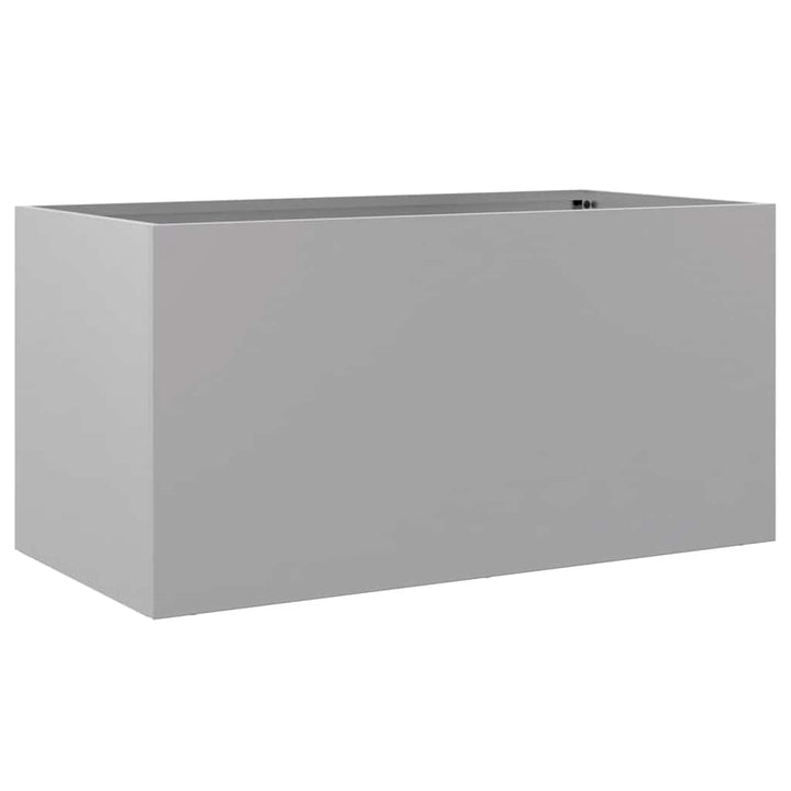 plantekasse 62x30x29 cm galvaniseret stål sølvfarvet