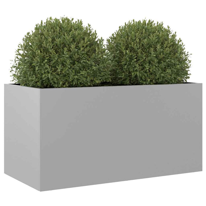 plantekasse 62x30x29 cm galvaniseret stål sølvfarvet