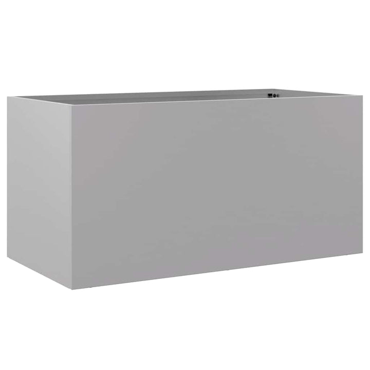 plantekasse 62x30x29 cm galvaniseret stål sølvfarvet
