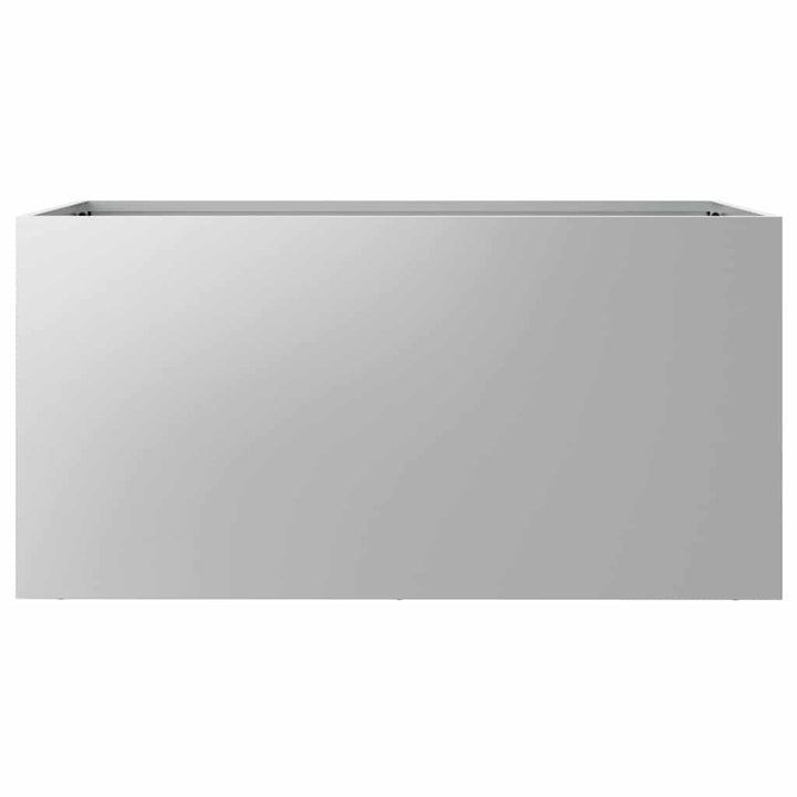 plantekasse 62x30x29 cm galvaniseret stål sølvfarvet