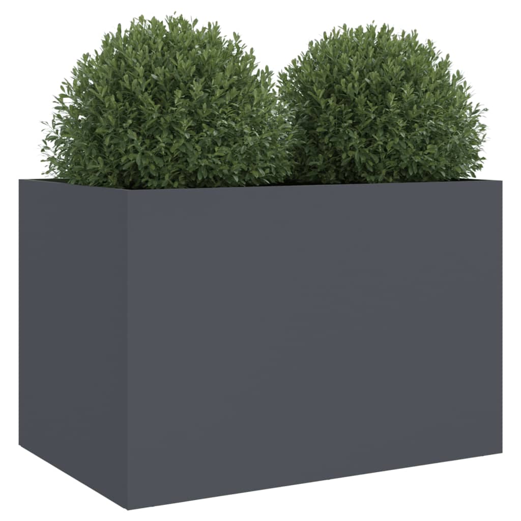 plantekasse 62x40x39 cm stål antracitgrå