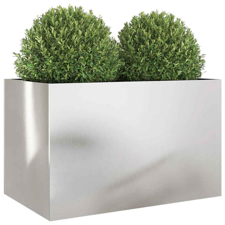 plantekasse 62x40x39 cm rustfrit stål sølvfarvet
