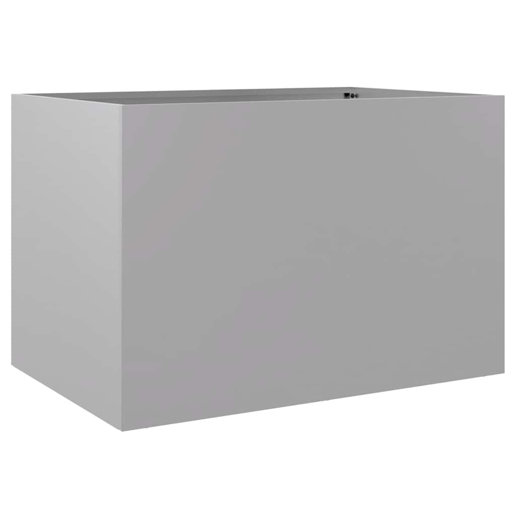 plantekasse 62x40x39 cm galvaniseret stål sølvfarvet