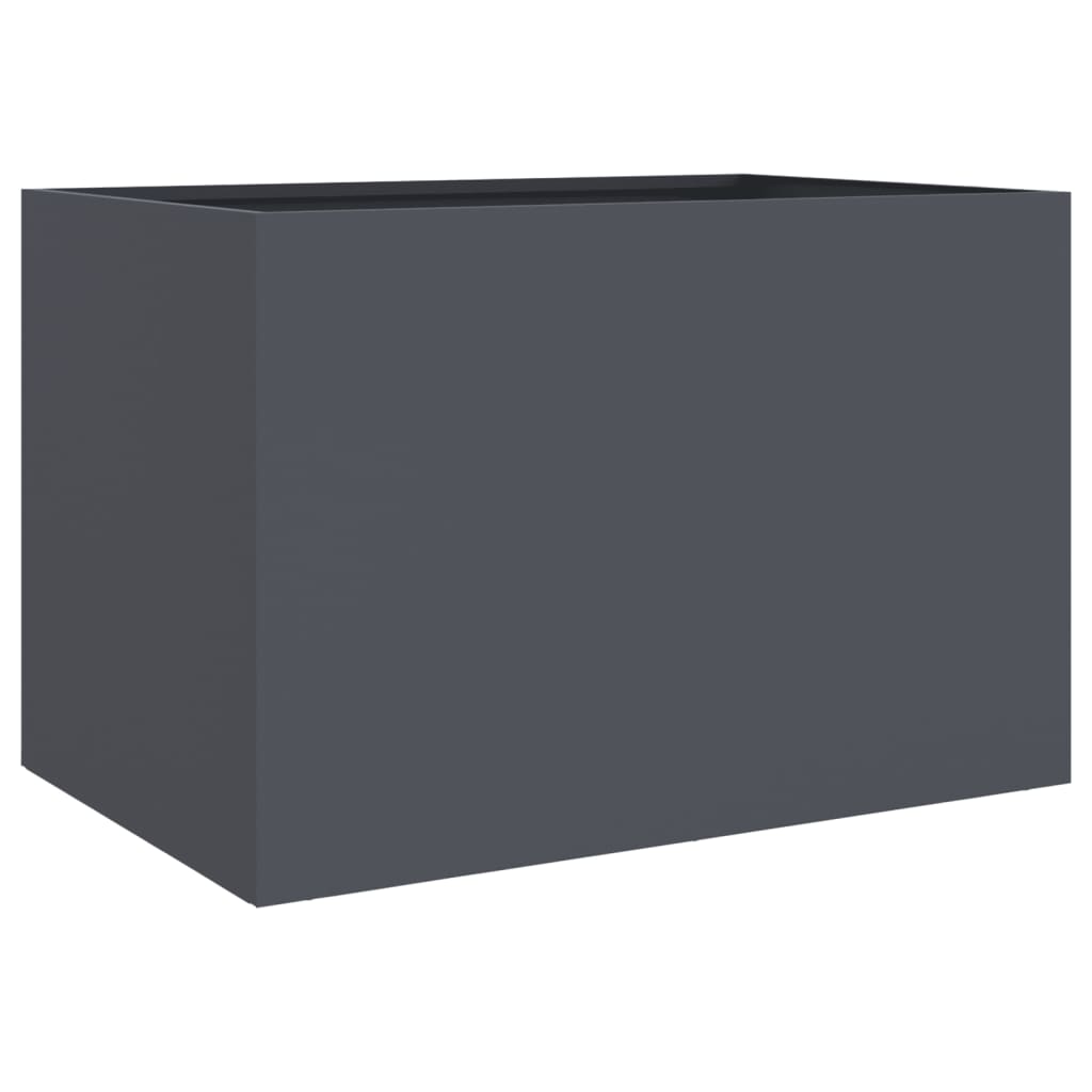 plantekasse 62x47x46 cm stål antracitgrå