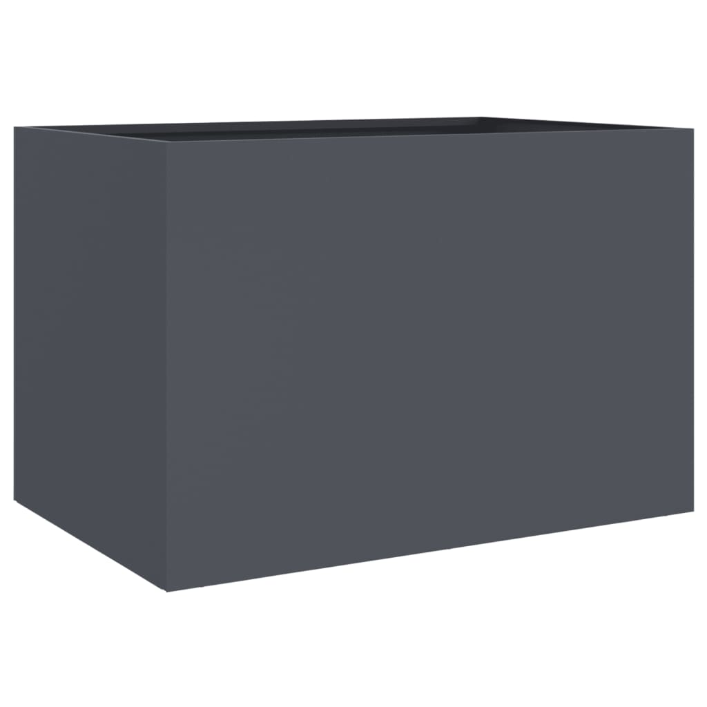 plantekasse 62x47x46 cm stål antracitgrå