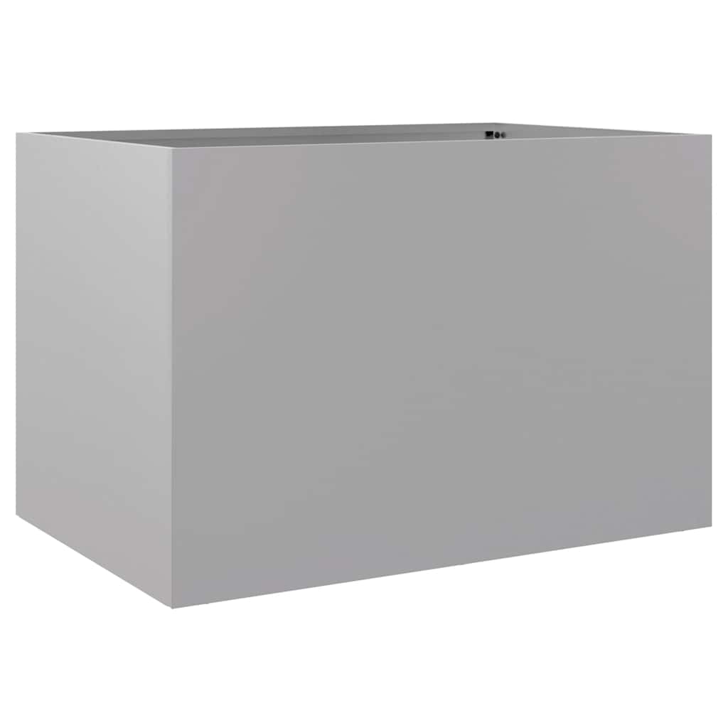 plantekasse 62x47x46 cm galvaniseret stål sølvfarvet