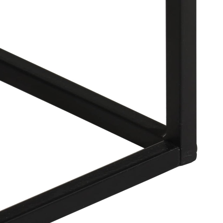 konsolbord 110x30x75 cm massivt akacietræ og jern