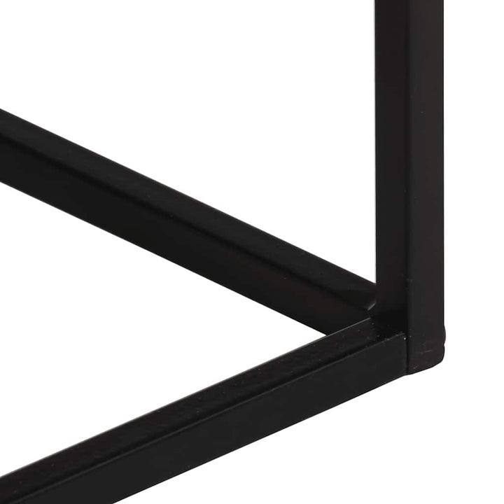 konsolbord 110x30x75 cm massivt genbrugstræ og jern