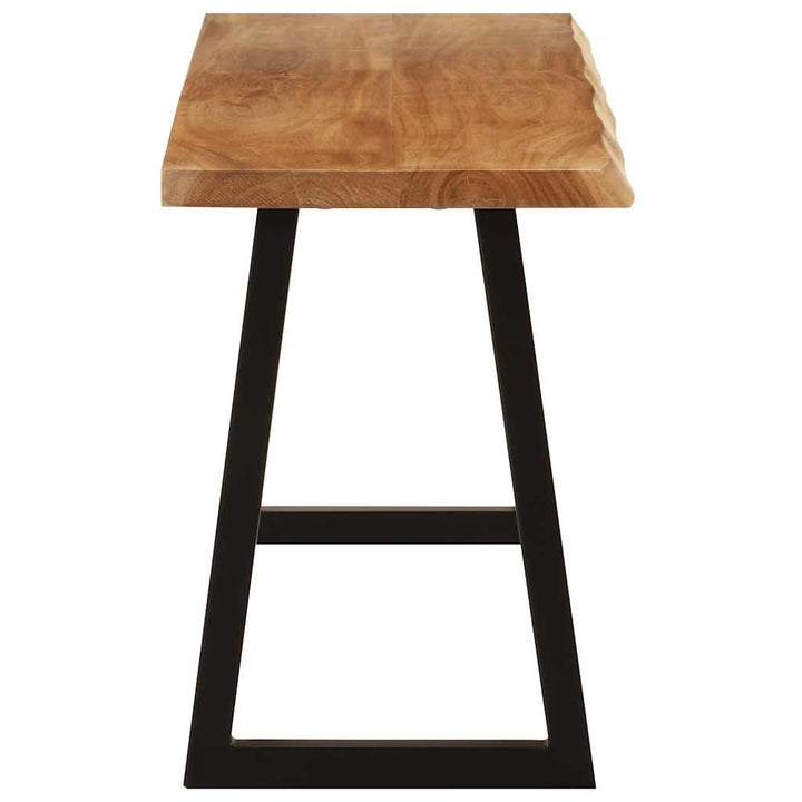 bænk med naturlig kant 105 cm massivt akacietræ