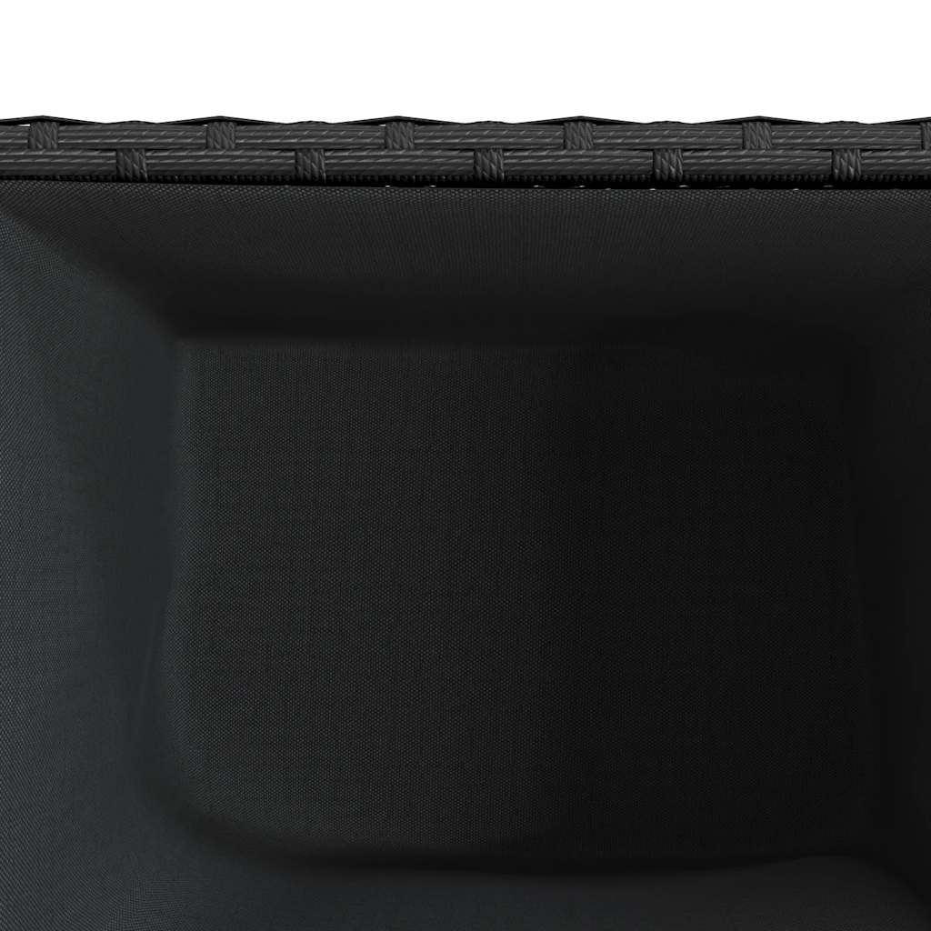 plantekasser 2 stk. 36x30x32 cm polyrattan sort