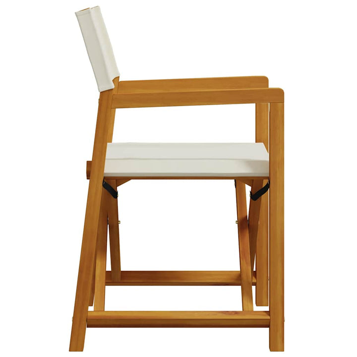 havestole 8 stk. foldbar stof cremehvid