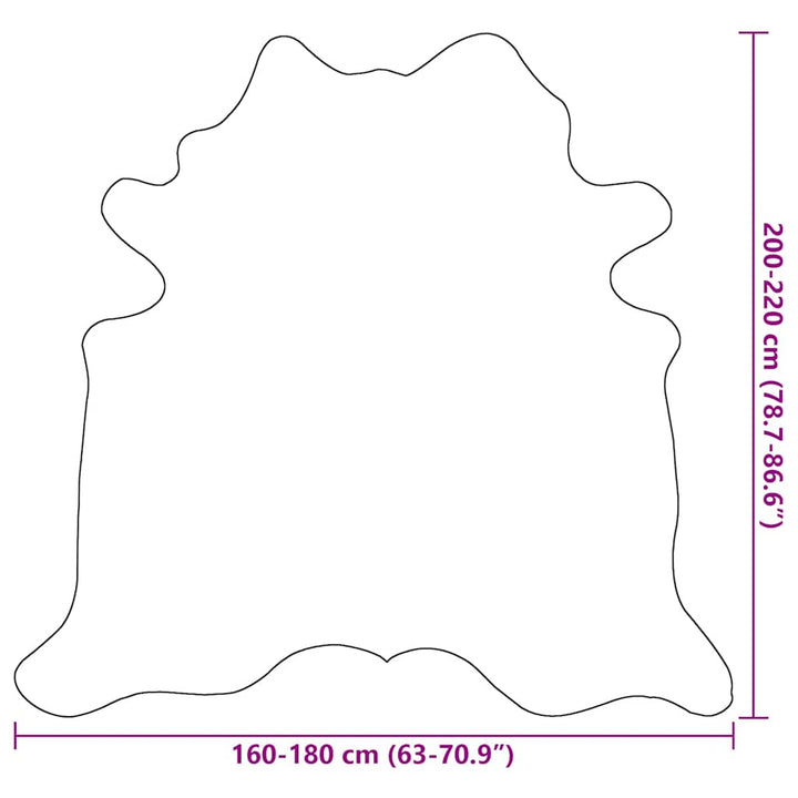 koskind 180x220 cm brun og hvid