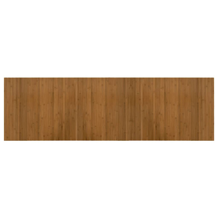 gulvtæppe 60x200 cm rektangulær bambus brun