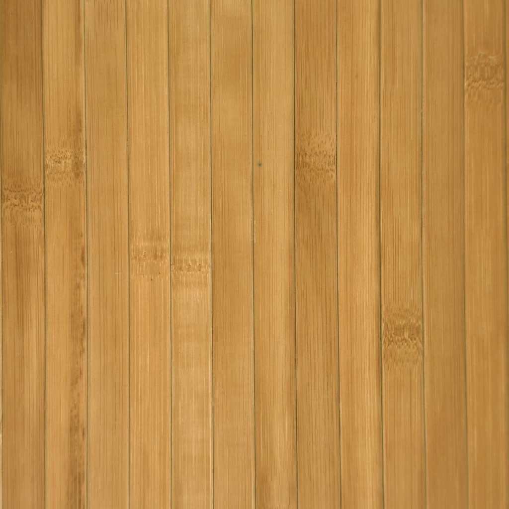 gulvtæppe 60x300 cm rektangulær bambus naturfarvet
